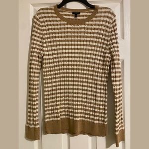 Talbots Cable Cord Striped Sweater